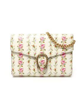 Gucci Shoulder Bag Dionysus Chain Flower Leather